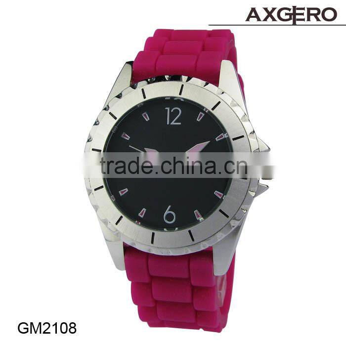 Japan movement quartz battery sr626sw cheap and cute silicone watch