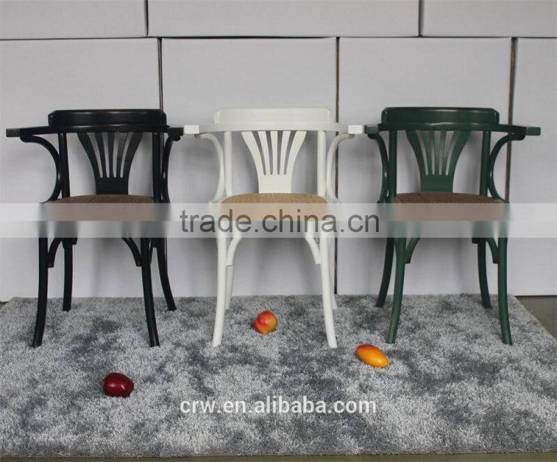 RCH-1522 High Quality Dining Furniture White Windsor Armchair