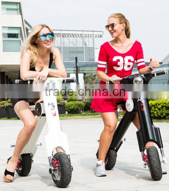 ET. China new product 20KG 50cc trike scooter, 2016 new pocket scooter 48V500W motor LED lights electric bicycle motor