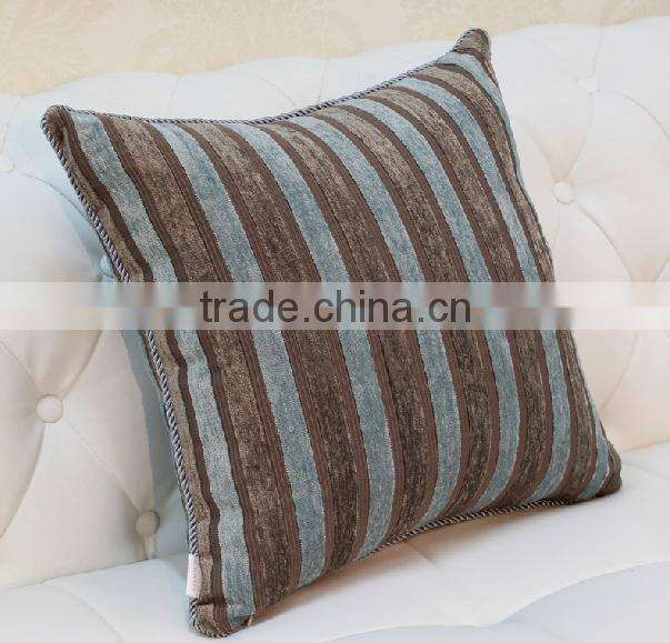 Plain striped decorative cheap home sofa Cushions bed backrest cushion