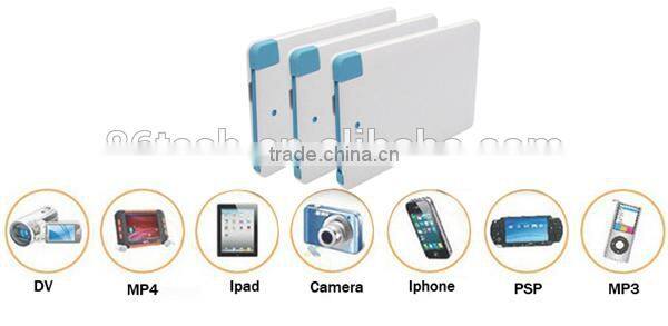 Alibaba hot selling power bank customized any logo printing colorful card style power banks