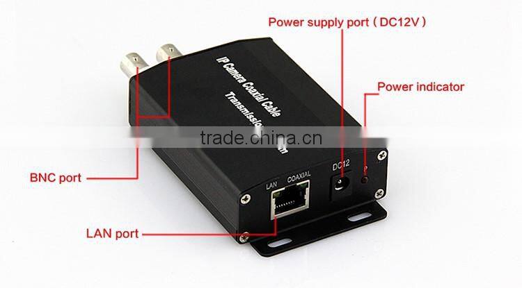 best price bnc port with rj45 port ethernet over coax extender cctv security coaxial video converter