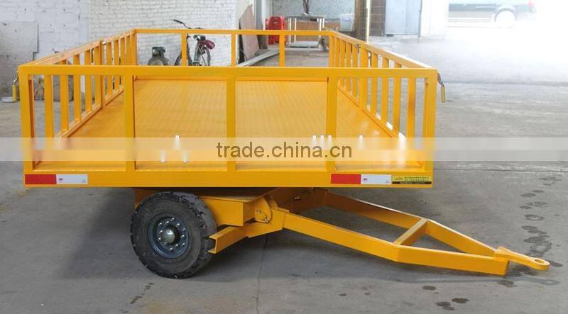 Double traction transport flatbed trailer