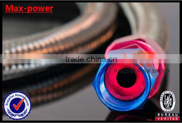 Hot Sale! Oil cooler Hose Fitting Straight Resuable Hose End AN4 AN6 AN8 AN10 AN12 Blue and Red