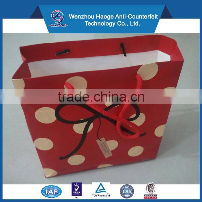 Promotional printed paper gift bag, shopping paper bag, food paper bag