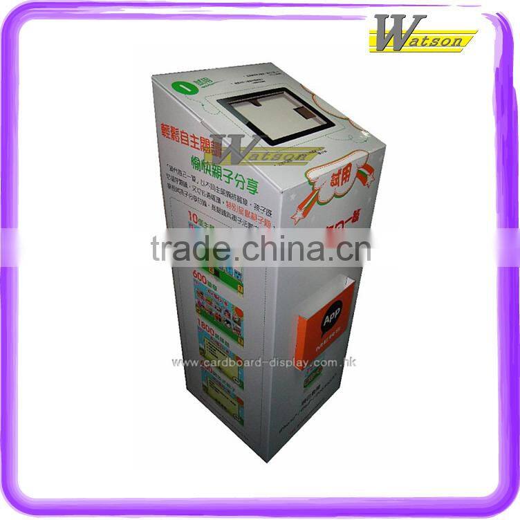 2014 hot sale for Ipad promo cardboard foldable dump bin rack