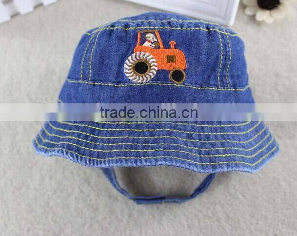 hot sale Baby hats and caps,DENIM BUCKET HATS