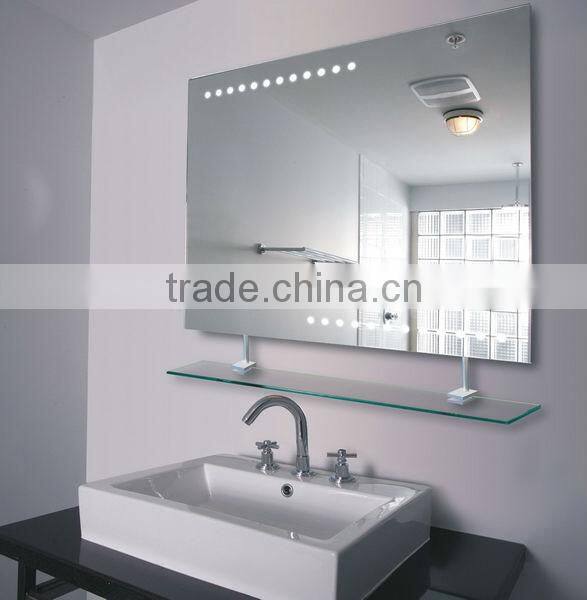 Bathroom Wall Mounted Rectangular Defogger Pad Led Dressing Mirror