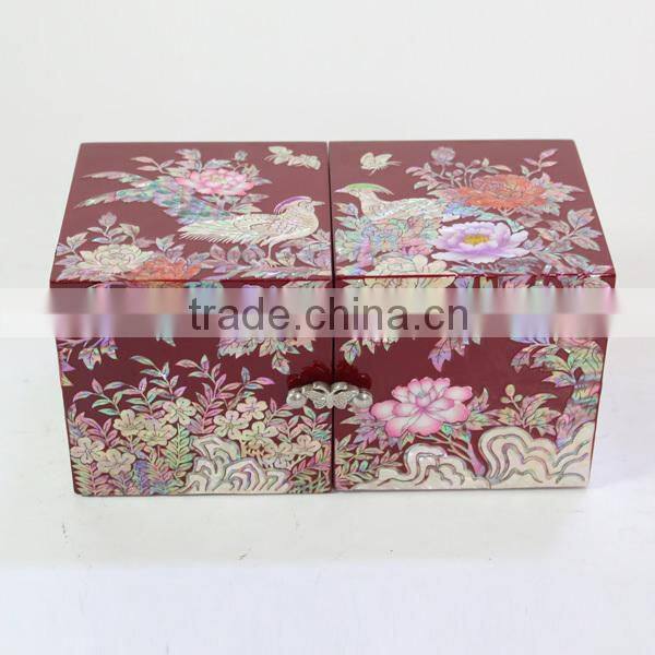 High end mother of pearl inlay boxes