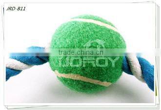 eco-friendly joyful tennis balls weaving cotton pet toy