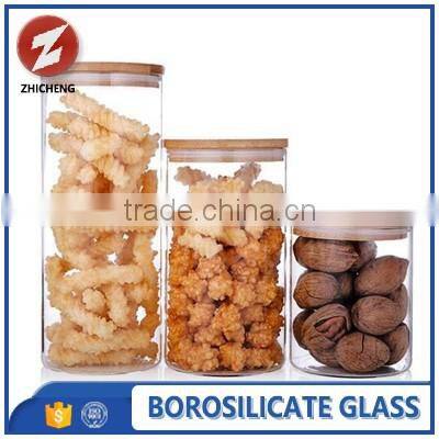 high temperature resistant crystal clear glass containers