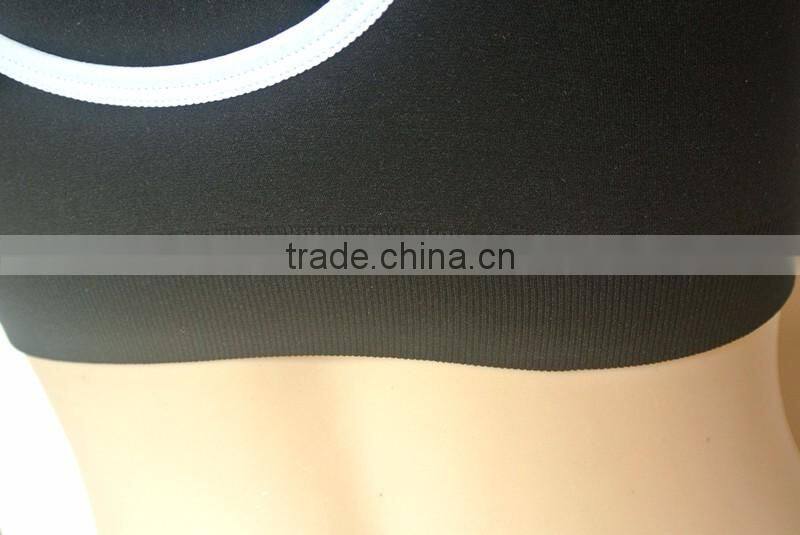 Shantou Factory Cheap Price Black Running Women Seamless Ladies Sports Bra