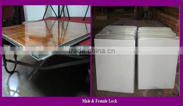 wood portable dance floor with coffe colors
