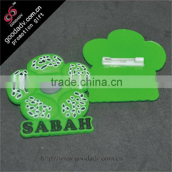Cheap Customized PVC Name Badge Fashion Injection Rubber PVC Badges