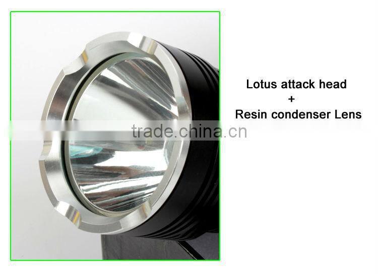 GOREAD Y50 Black Aluminum High bright rechargeable 1000lum T6 flashlight search light