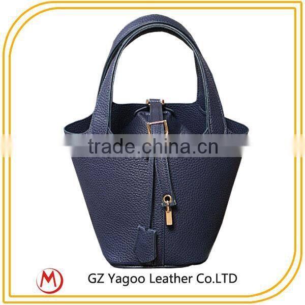 Chinese Bag in Bag Pu Bucket Bag for Shopping