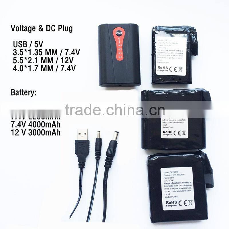 KCFIR 7.4V battery powered heating element for gloves / motocycle gloves