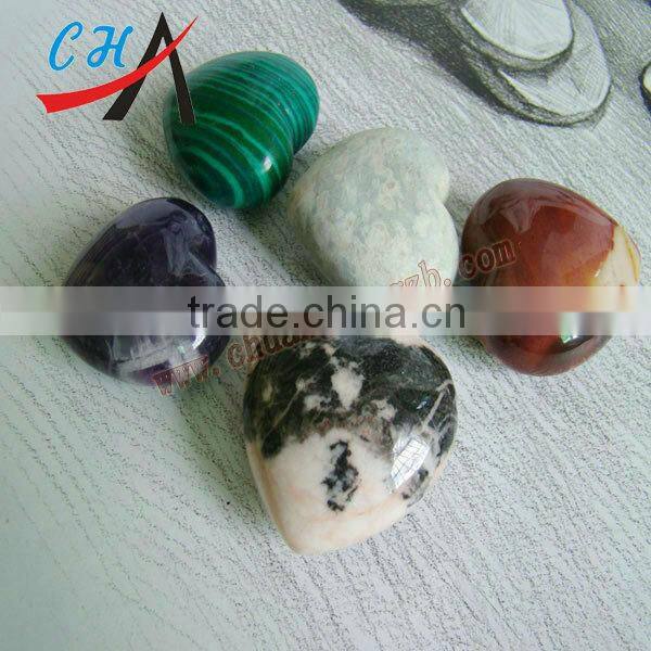 40*35*20 mm various semi precious Heart Stone Wholesale