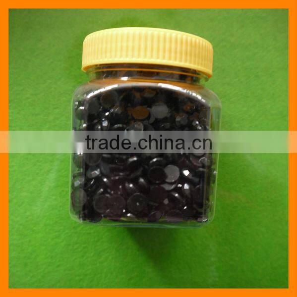 Jet Black Loose Gemstone Jewelry For Decoration