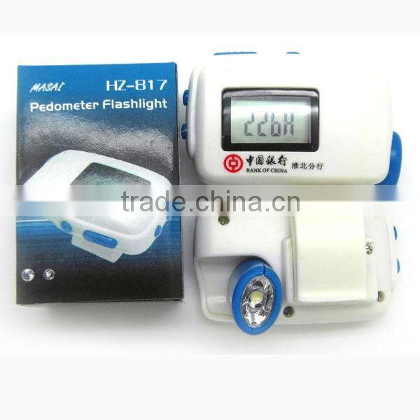 ABS Acrylic usb recharge pedometer PDM-817