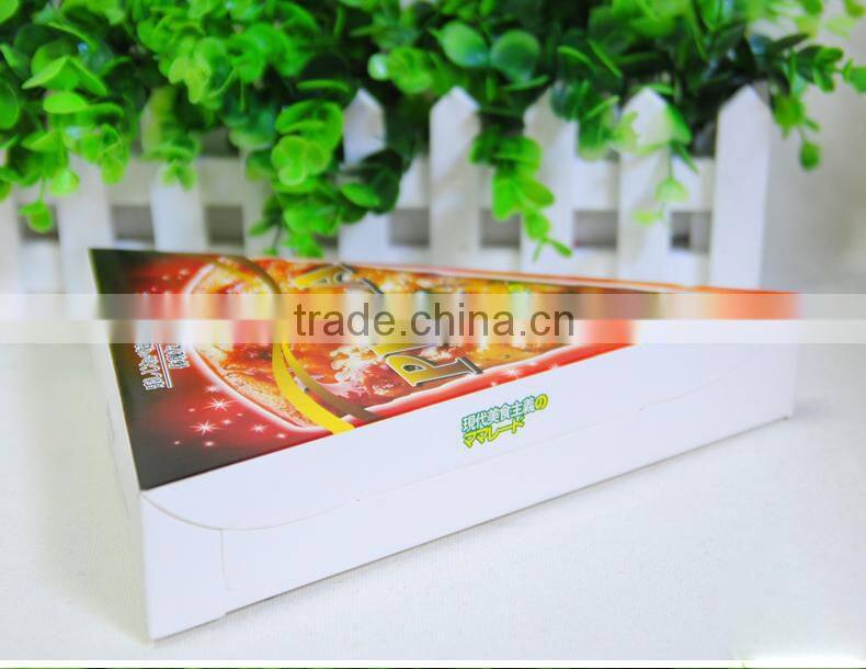 triangle shape top delivery box custom printing pizza box