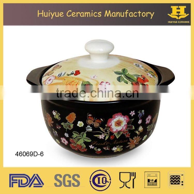 ceramic casserole cookware with customized printing