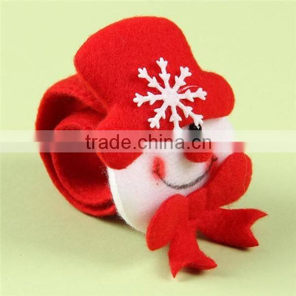 santa claus slap christmas led bracelet custom christmas party bracelet