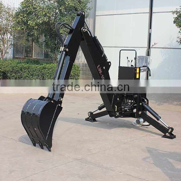 70 hp 4WD Farm Tractor with implements:front end loader,backhoe,log trailer with crane,dozer blade