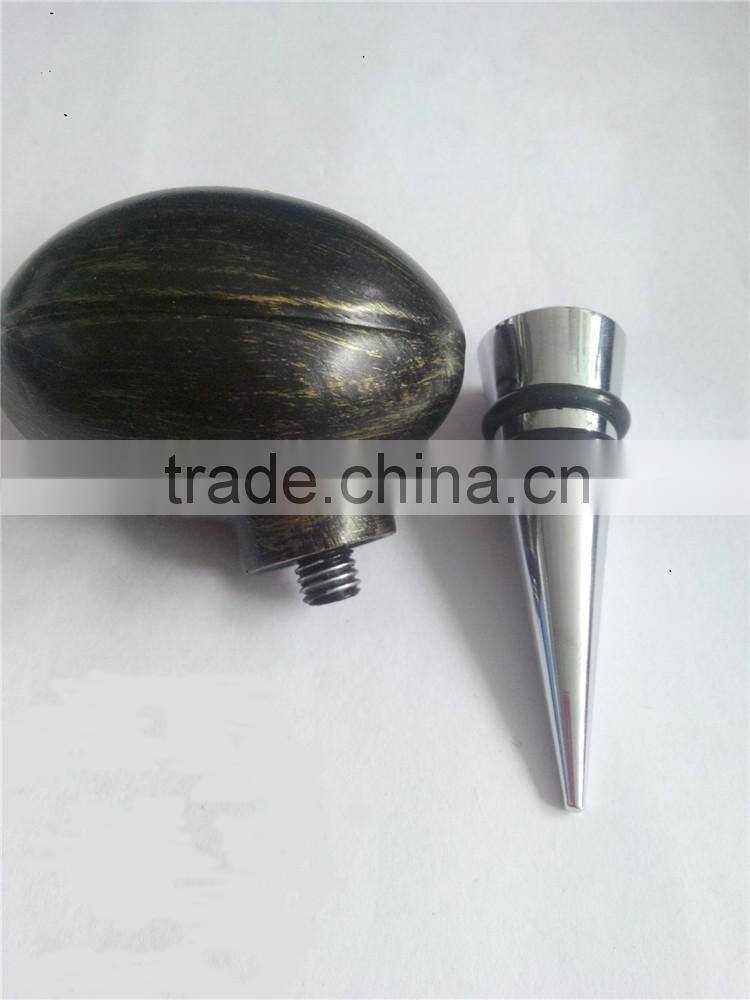 Popular football rugby metal wine stopper exist mold