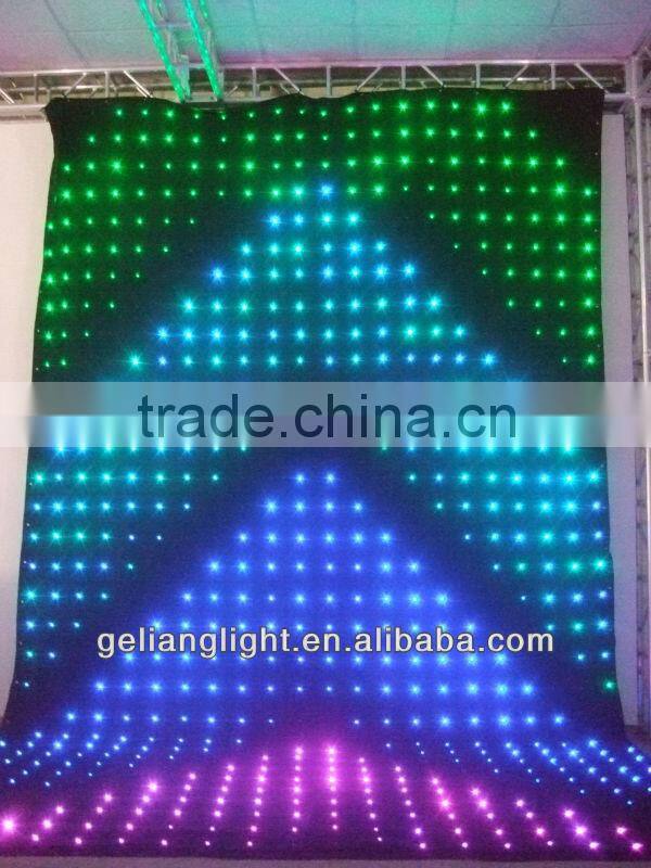 High Quality fireproof curtain / Flexible soft led decoration curtain