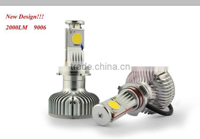 New!! 30w 2000 Lumens Cree H4 /H7/H8/H9/10/H11/9006/9005 car auto head led light