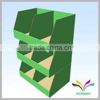 China supplier factory cheap good quality black floor standing recyclable supermarket and shop cardboard bunting stand