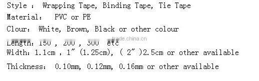 PVC tie and flagging tape for tape tool tree