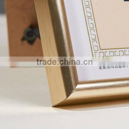 A4 or customized size metal aluminum photo frame certificate frame