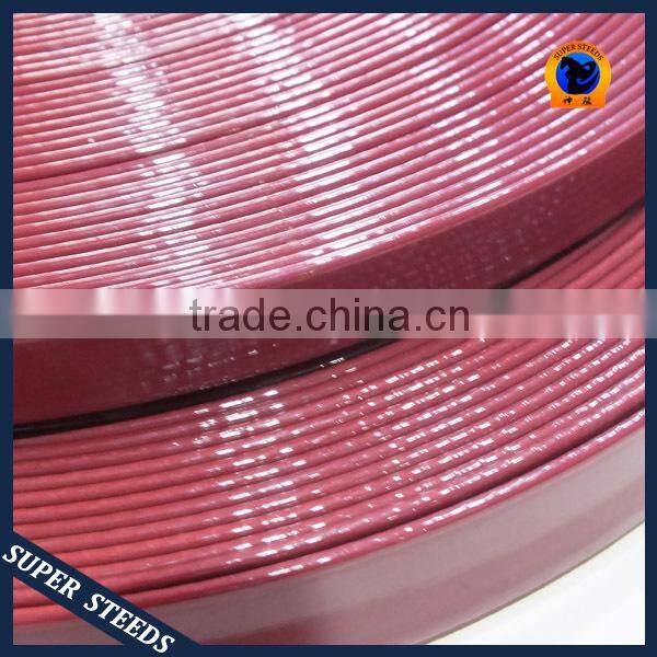11*2.5mm pony size red TPU coated Nylon webbing for cat collars