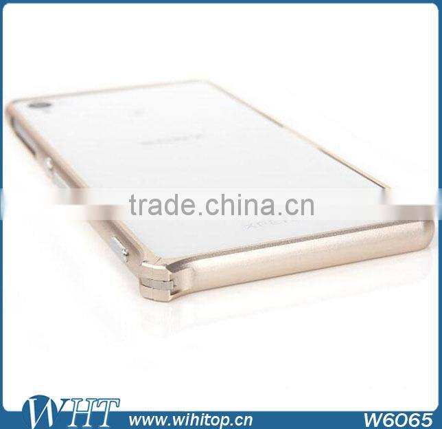New Arrival Aluminum Bumper Case For Sony Xperia Z3, No Screw Frame Bumper For Xperia Z3