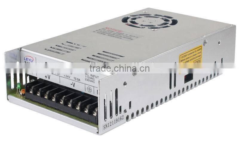 CE RoHS approved factory outlet 15v 250W Uninterrupter Power Supply S-250 single output led driver