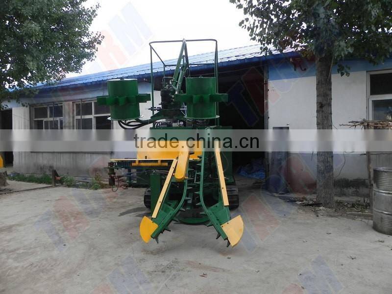 USA hydraulic system crawler type mini sugarcane combine harvester/sugarcane harvesting machine price