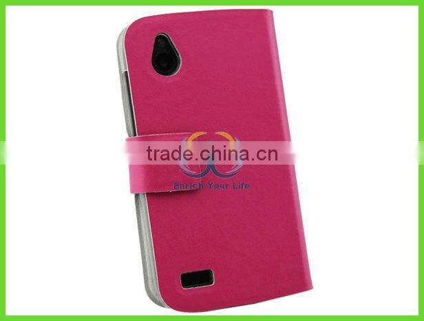 Romantic pink leather skins for cell phones case for htc