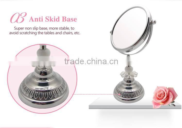 Acrylic decorative tabletop metal framed mirror