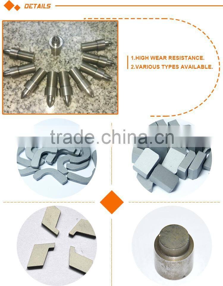 Factory High tensile k10 hard alloy non-standard cutting blade, low price cutting blades