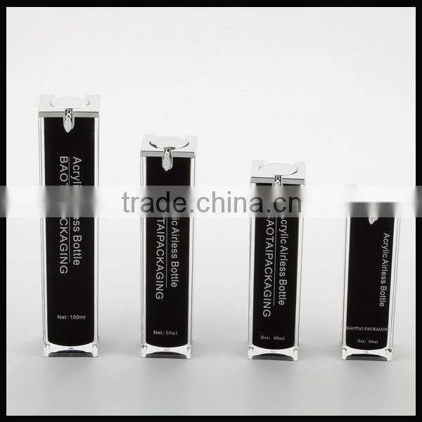 15ml,30ml, 40ml, 50ml, 80ml, 100ml acrylic airless bottle/cosmetic packaging