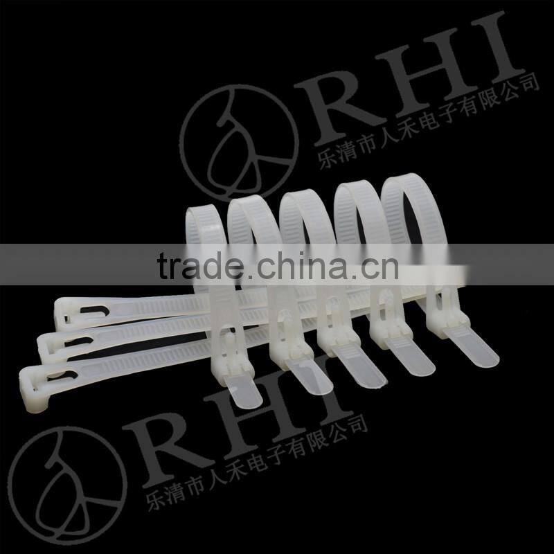 Nylon Releasable cable tie/plastic cable ties/adjustable cable ties