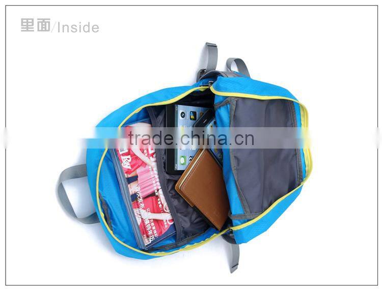 promotional folding travel backpacks bag,casual sports folding backpack,waterproof foldable leisure backpack