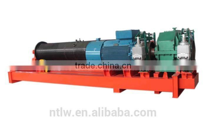 68KN double drum high speed electric winch