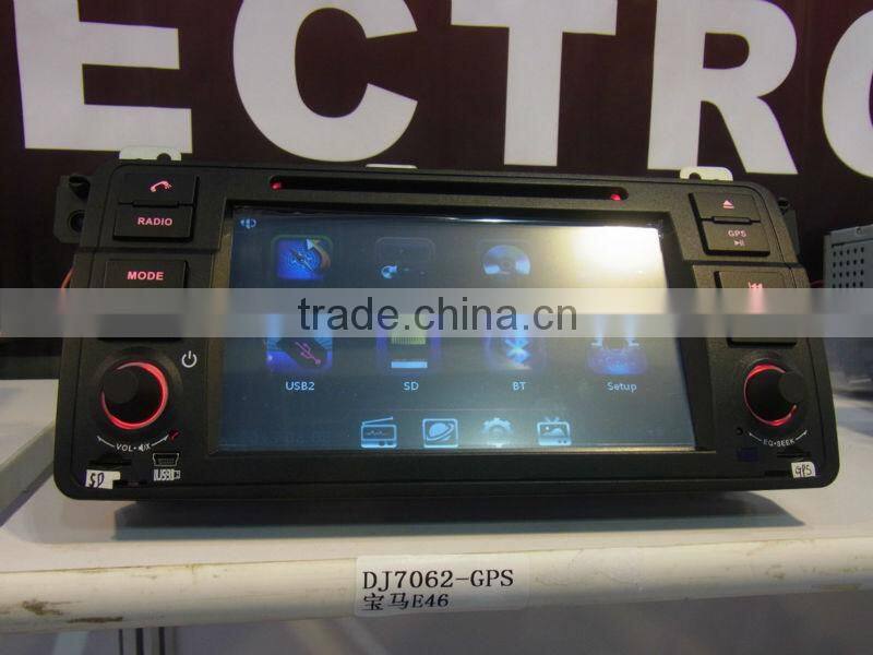 Car Radio for BMW E46 (1998-2006) with GPS MTK3360 dual-zone 3G BT VMCD playing DJ7062