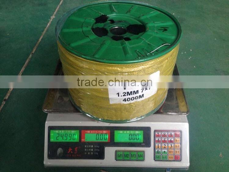 7*7 1*19 stainless steel wire rope galvanized steel cable