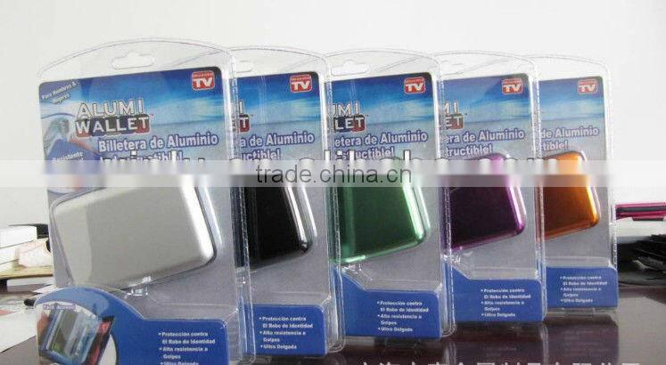 bank card case aluminum wallet