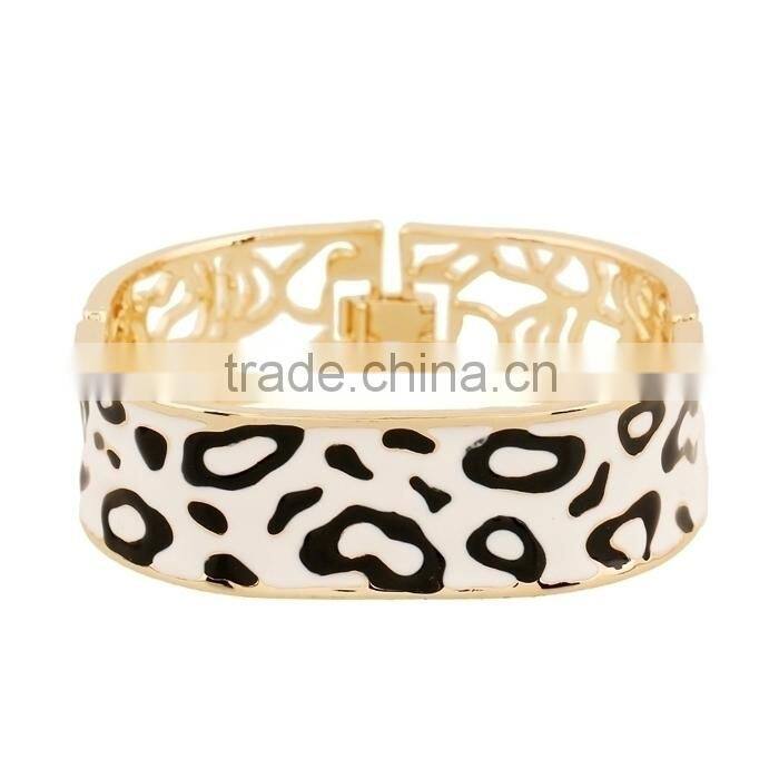 2015 new 18k Thick gold bracelet alloy bracelet Wild leopard bracelets