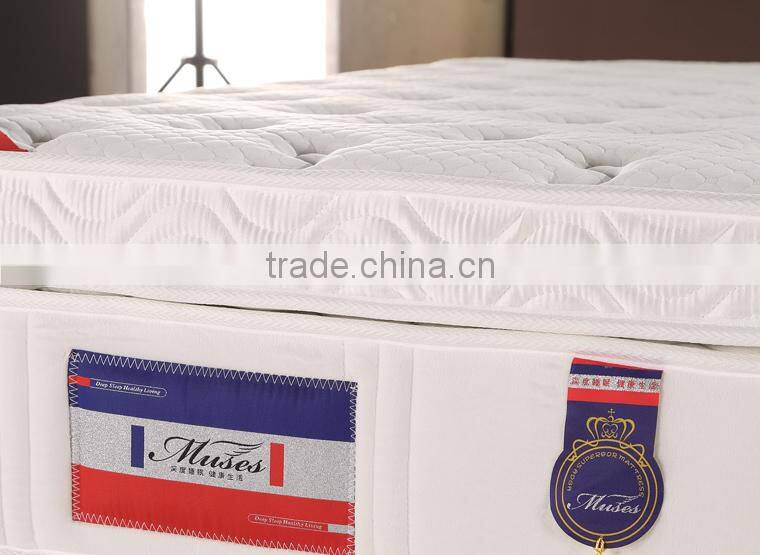 Cotton Fabric Cover White Hollow Fiber Bed Mattress for E10064